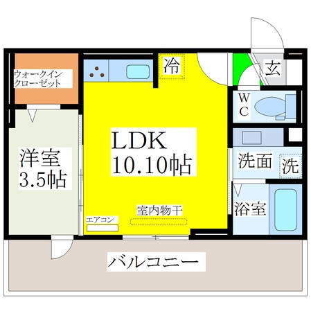 大善寺駅 徒歩5分 3階の物件間取画像